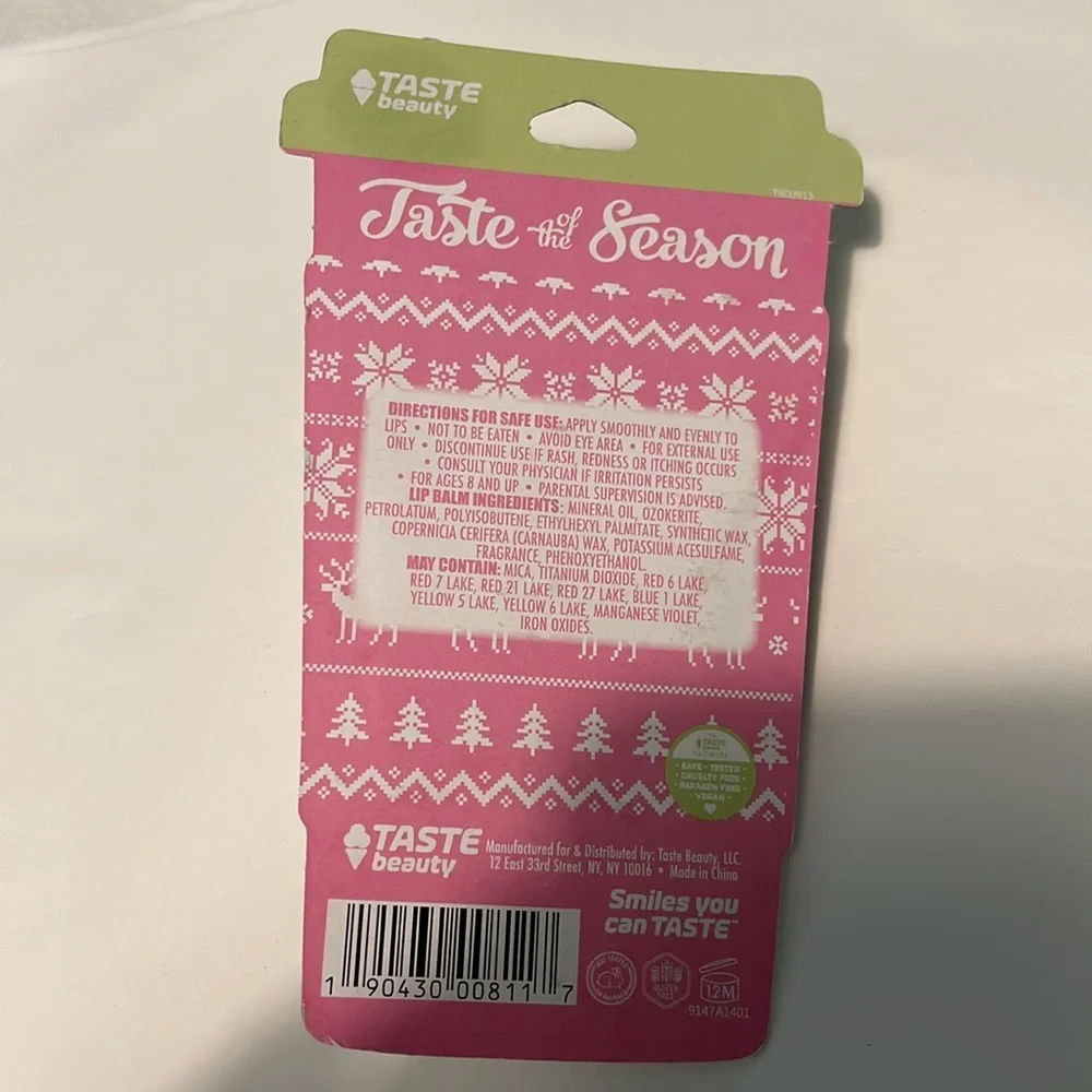 Taste of the Season mint mocha flavored lip balm